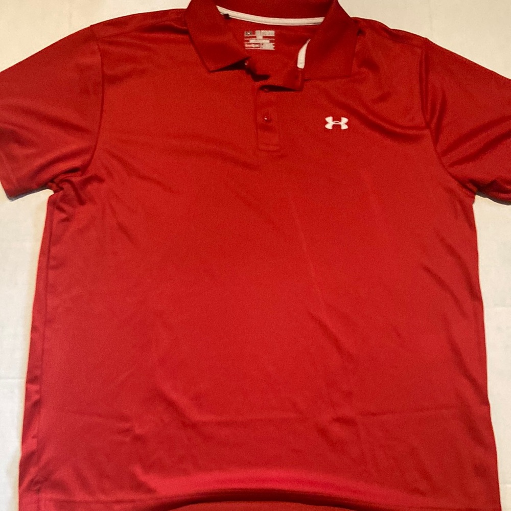 Under Armour Men's Red Polo Shirt